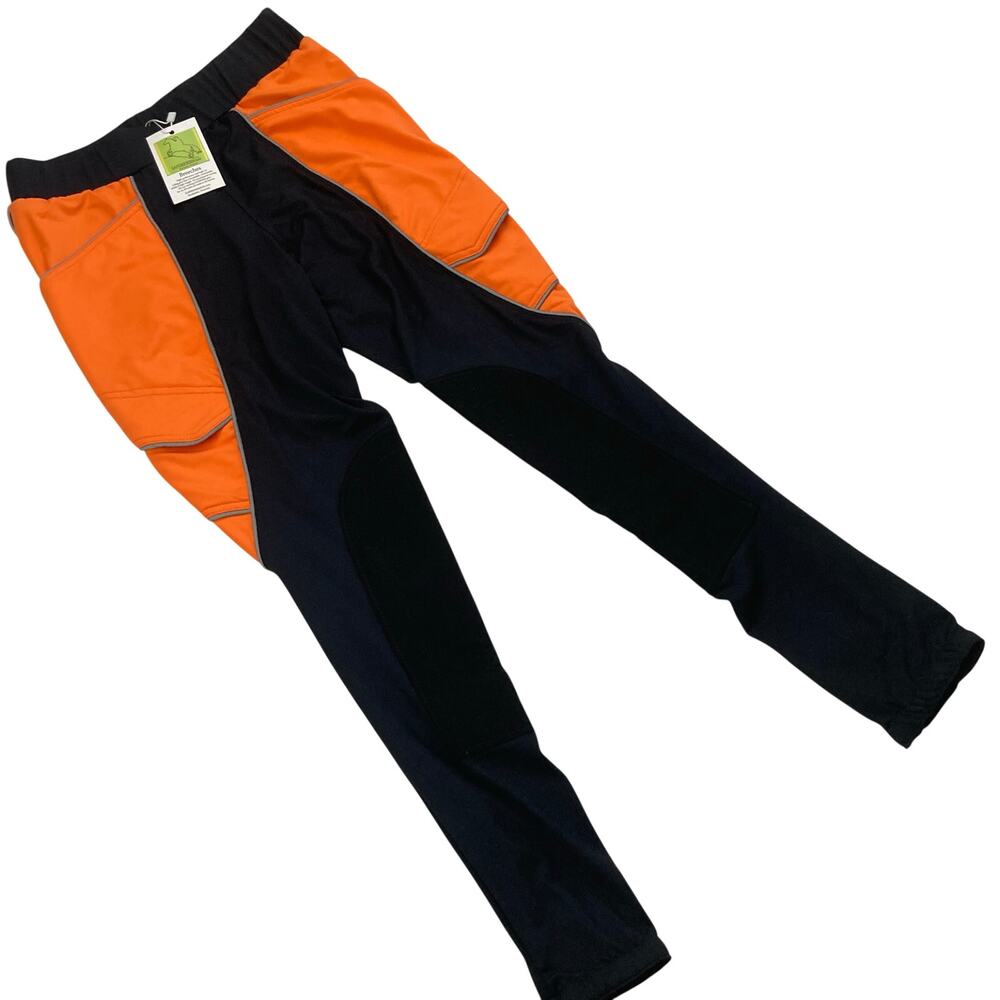 NWT/Defects Neon Reflective Breeches Womens S Horse Riding Trail Pockets Stretch